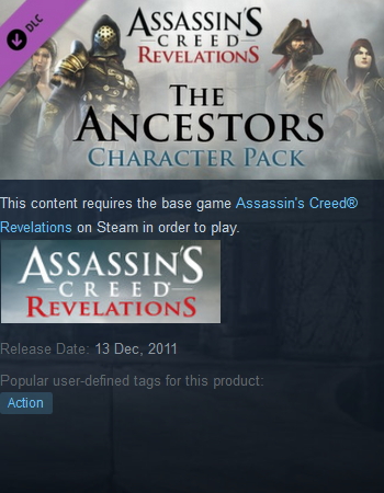 Assassin's Creed Revelations -The Ancestors Character Pack Uplay - Click Image to Close